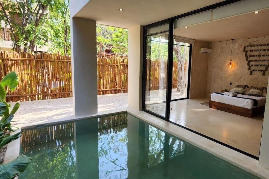 Apartment With Private Pool Tulum Chemuyil Exteriör bild