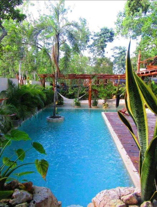 Apartment With Private Pool Tulum Chemuyil Exteriör bild